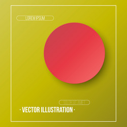 abstract colorful circle with shadow background vector image