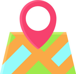 Map pin icon location and navigation vector