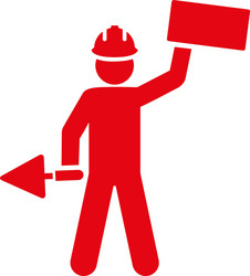 builder icon from basic plain set vector image