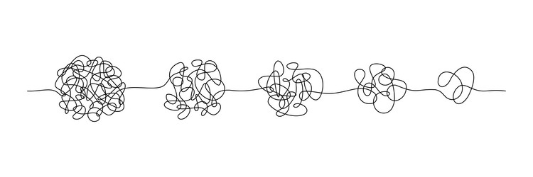 simplifying process easy problem solving complex vector image