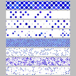 color abstract dot pattern rectangular web banner vector image