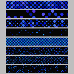 color abstract dot pattern rectangular web banner vector image