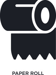 paper roll isolated icon simple element from vector image