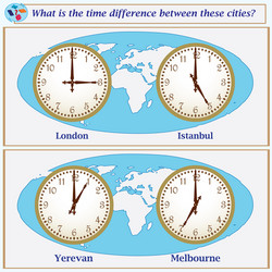 logical task what is the time difference between vector image
