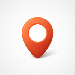 3d map pointer with home icon map markers Vector Image