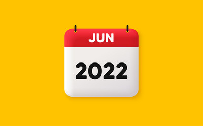 June month icon event schedule jun date calendar vector