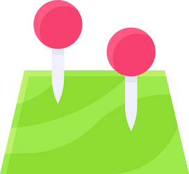 Map pin icon location and navigation vector
