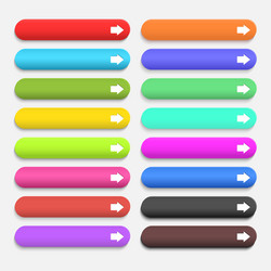 web buttons with arrow symbol vector image