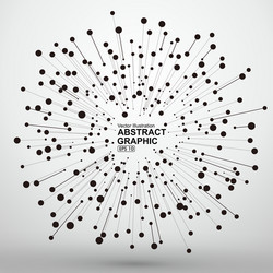 Connected Network of Dots and Lines vector image