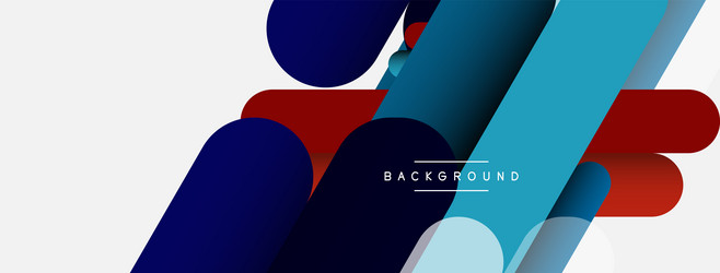 overlapping round shapes and lines background vector image