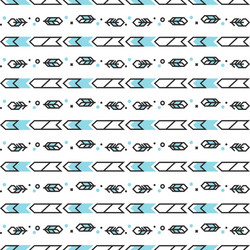 Seamless pattern with stylized linear feathers vector