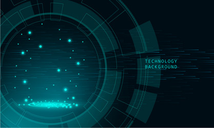 abstract technology concept particle connection vector image