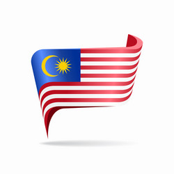 Malaysian Flag Pointer Layout vector image