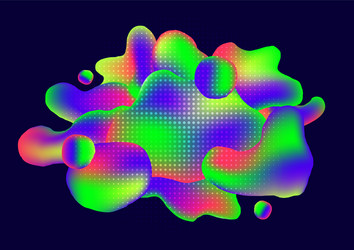 abstract colorful gradient mesh shape pattern vector image