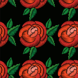 Seamless pattern of different flowers vector