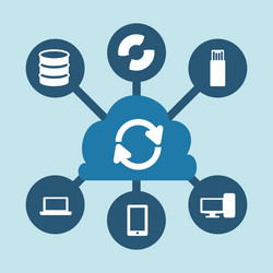 Cloud computing design vector