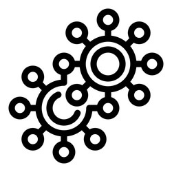 network hub connecting nodes representing data vector image