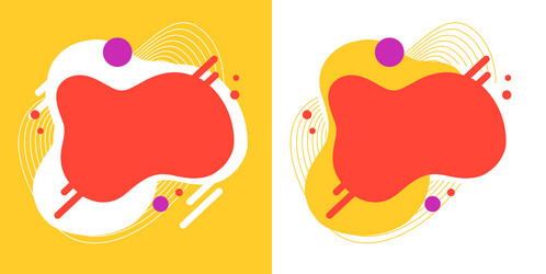 fluid kids background blob shape funny element vector image