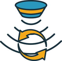 tilt sensor icon simple element from sensors vector image