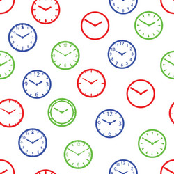watch dial simple color seamless pattern eps10 vector image