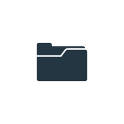 Folder icon simple element for web vector