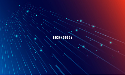 abstract technology concept particle connection vector
