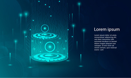 abstract technology concept particle connection vector image