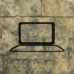 notebook flat modern web button and space for your vector image