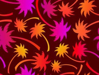 palm trees seamless pattern colorful gradient vector image