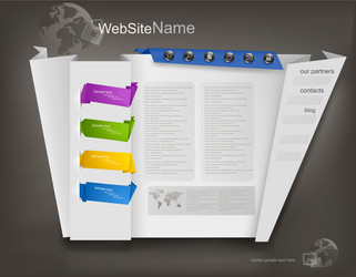 web site design template vector