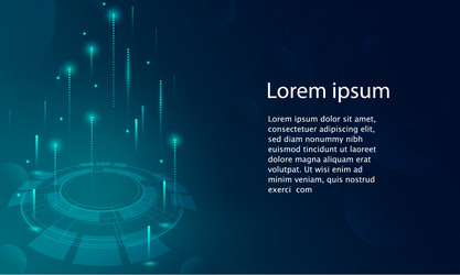 abstract technology concept particle connection vector image