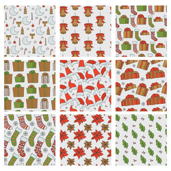 Christmas Holiday Patterns vector