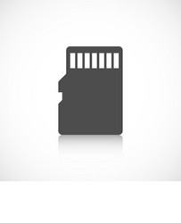 Micro sd card icon vector