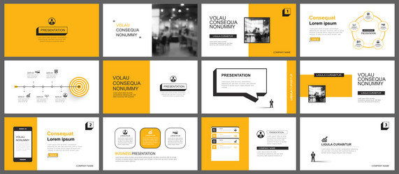 presentation and slide layout background design vector image