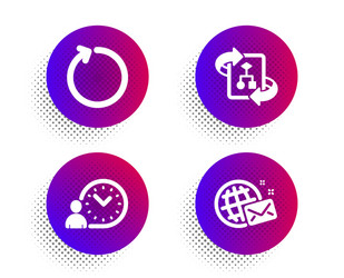 technical algorithm time management and loop vector image