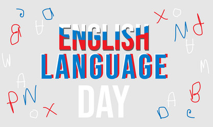 English language day vector