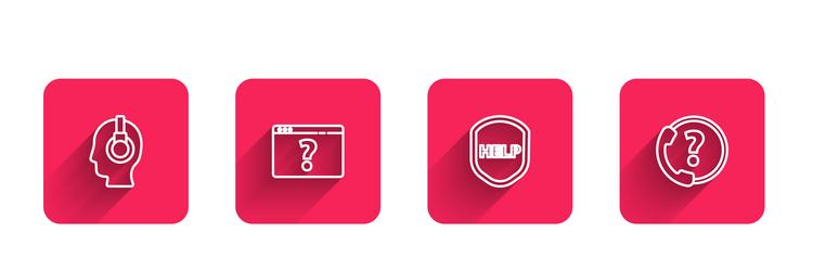 set line support operator in touch browser vector image