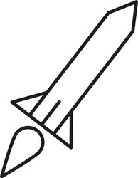 Rocket icon vector