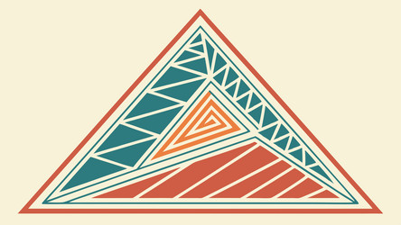 abstract zigzag geometric triangle modern pattern vector image
