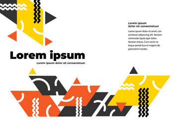 creative geometric abstract background with copy vector image