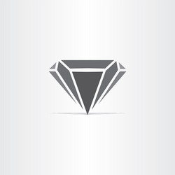 black diamond stylized icon vector