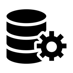 Database configuration icon vector