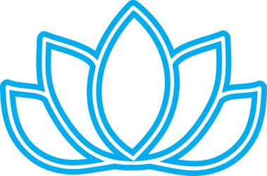 Pictograph of lotus vector