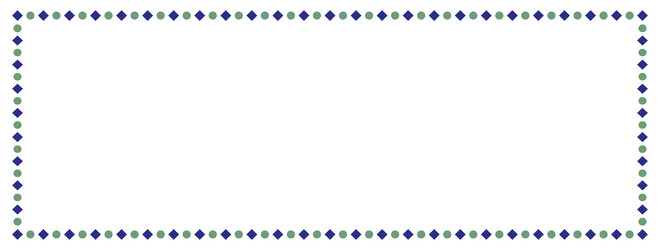 empty frame with squares and dots vector image