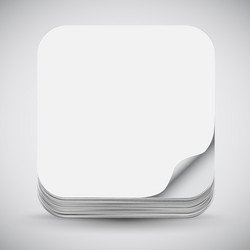 Paper app icon Royalty Free Vector Image - VectorStock
