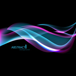 abstract hi-tech background with waves for screen vector image