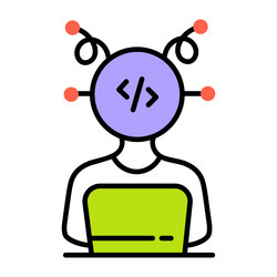 code programmer vector image