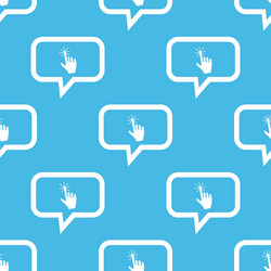 hand cursor message pattern vector image