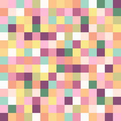 Abstract colorful pixel square background template vector