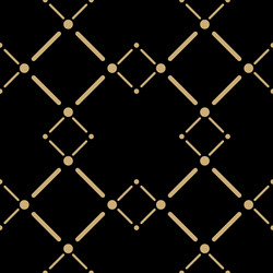 Golden line pattern on dark background vector